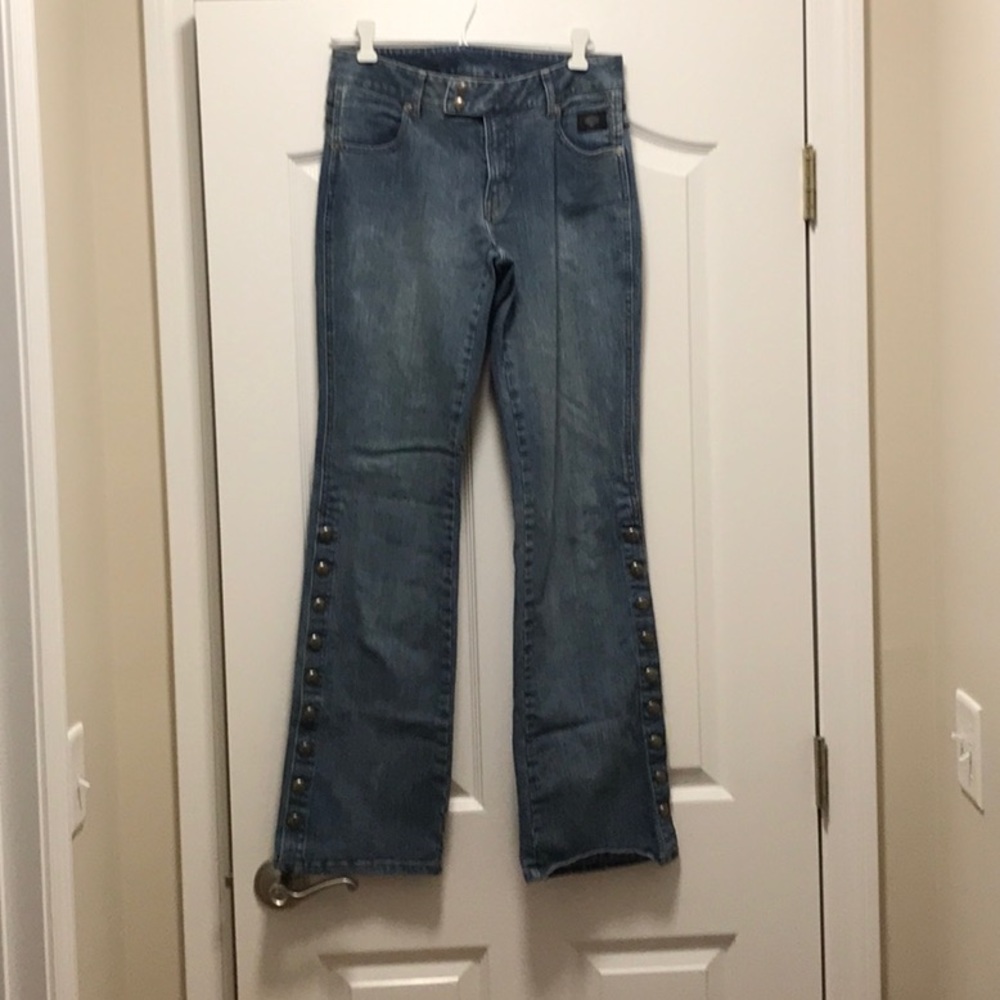 🔥Harley Davidson Jeans with Snaps on the Legs🔥